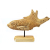 Dekoracja Ozdoba drewniana ryba na podstawie XL 35x50cm
